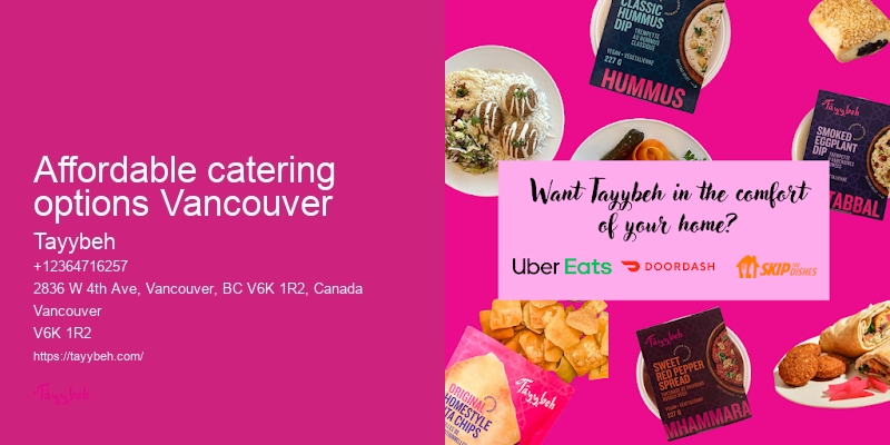 Catering for Wedding in Vancouver
