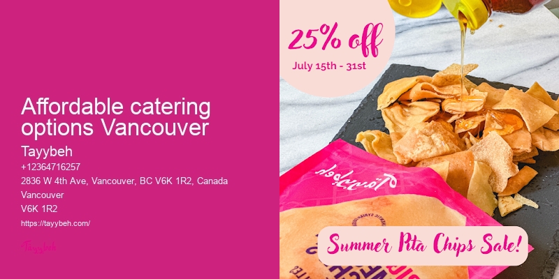 Syrian Cuisine Pop-Up Catering Vancouver