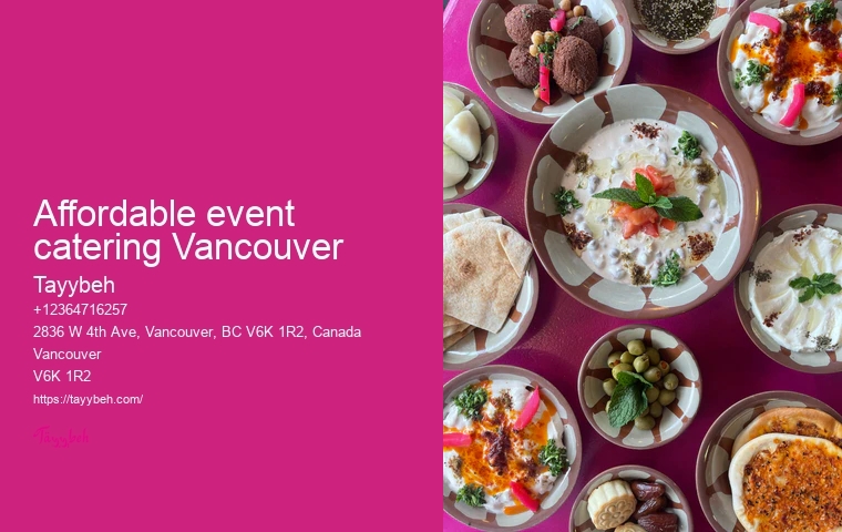 Syrian Food for Gatherings Vancouver