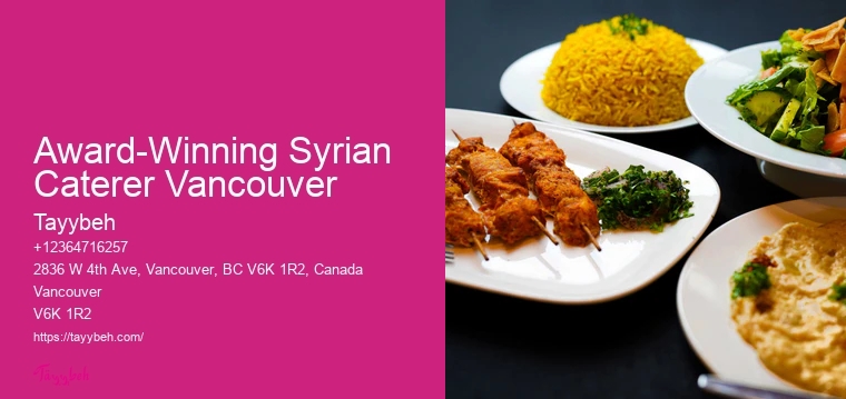 Gourmet Syrian Food Vancouver