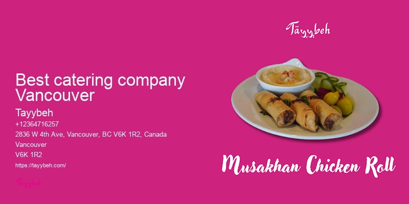 Catering menu ideas Vancouver