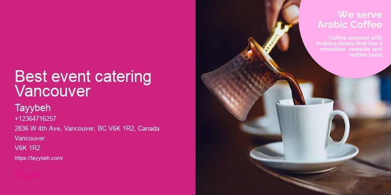 Vancouver catering for product launches