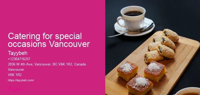 Syrian Food for Weddings Vancouver
