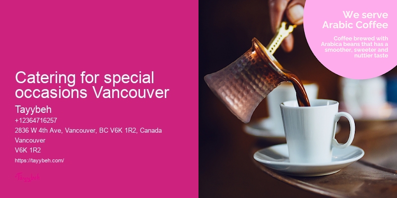 Vancouver catering for receptions
