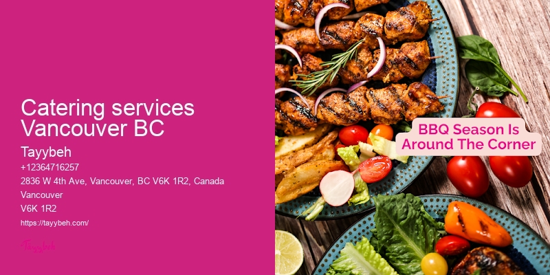 On-site catering services Vancouver
