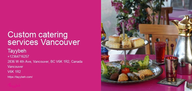 Premium catering services Vancouver