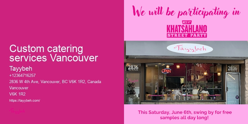 Event Catering Specialists Vancouver