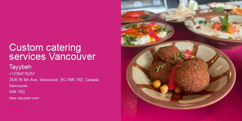 Healthy Syrian Catering Vancouver