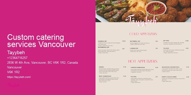 Top Rated Syrian Food Vancouver