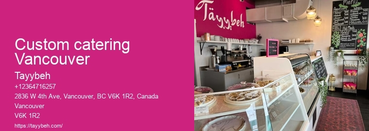 Vancouver corporate catering packages