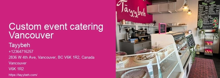 Syrian Restaurant Catering Vancouver