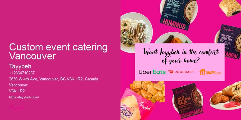 Vancouver catering for large-scale events