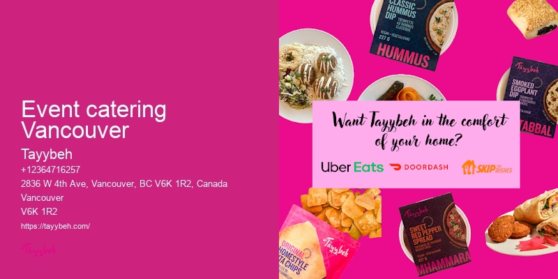 High-end event catering Vancouver