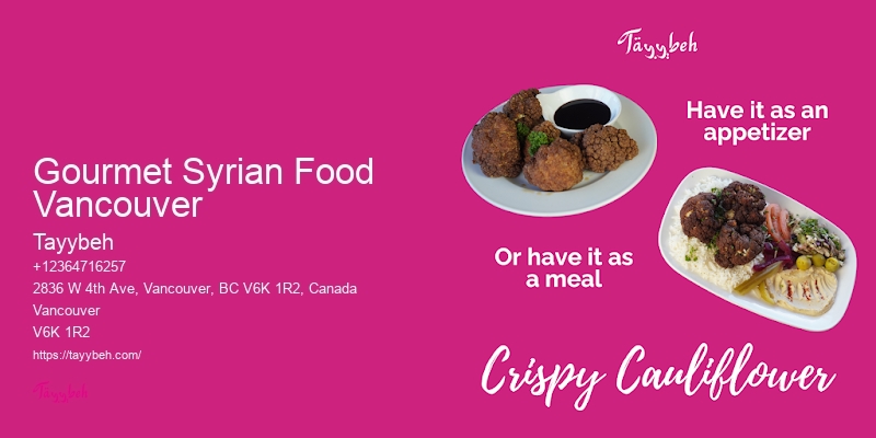Syrian Lunch Specials Vancouver