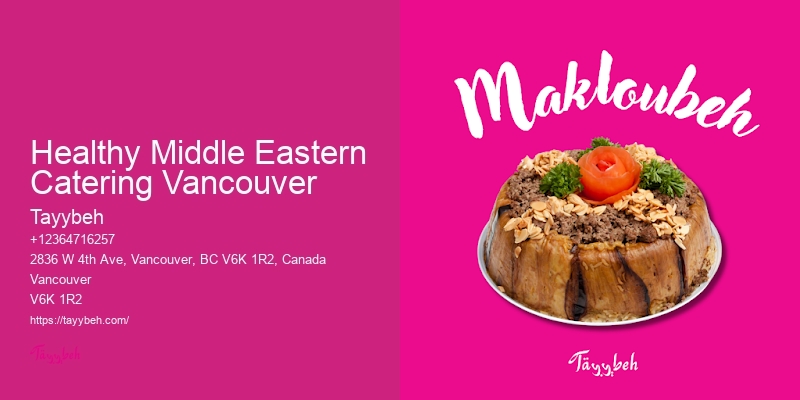 Middle Eastern Food Service Vancouver