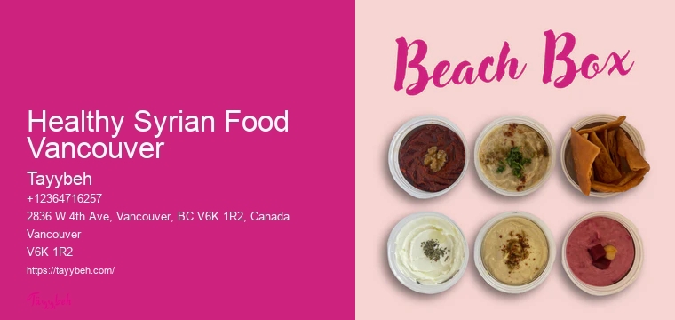 Syrian Cuisine for Events Vancouver