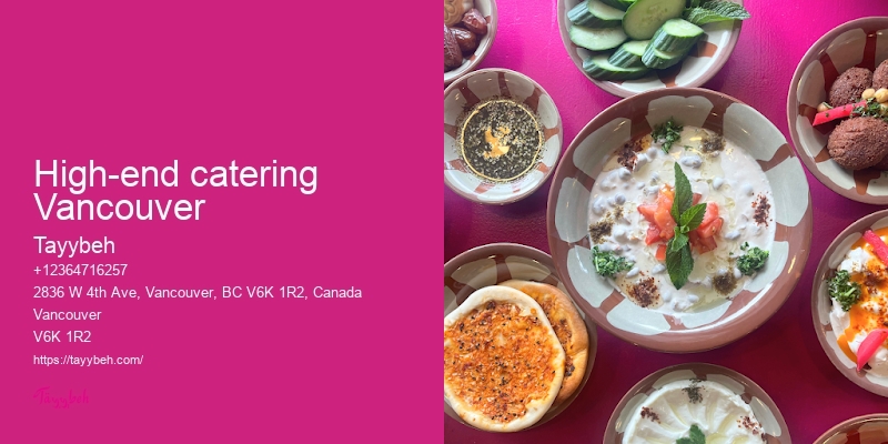 Syrian Catering for Parties Vancouver