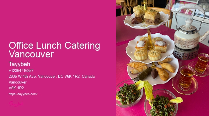 Vancouver upscale catering services