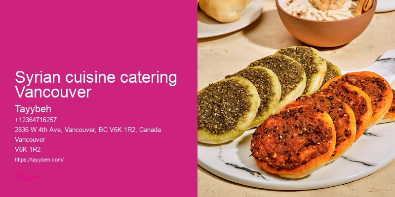 Vancouver catering company specials
