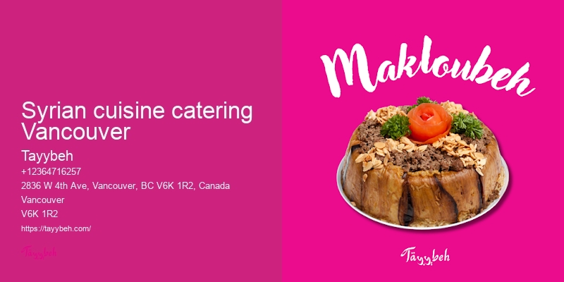 Vancouver catering for business events