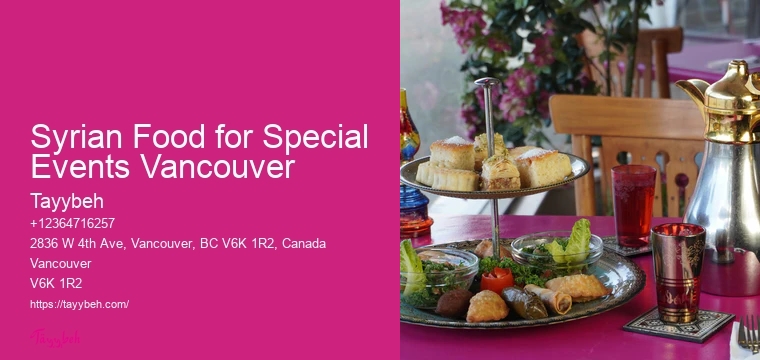 Vancouver event catering for special occasions