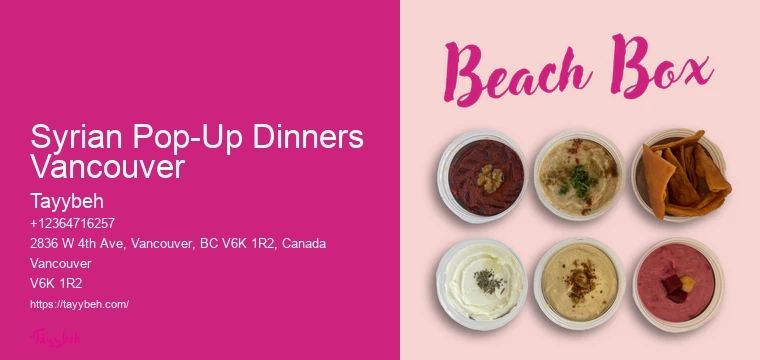 Syrian Meal Plans Vancouver