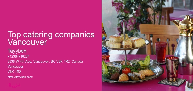 Syrian Food Catering in Vancouver