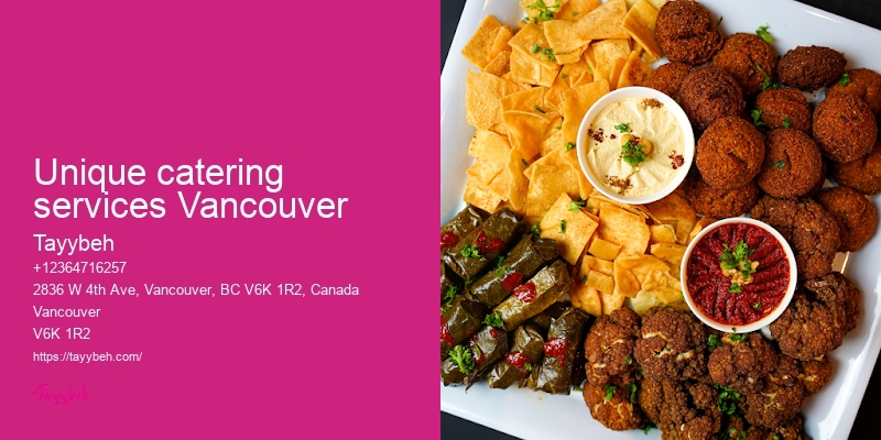 Custom Syrian Meal Catering Vancouver
