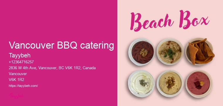 Vancouver exclusive catering services