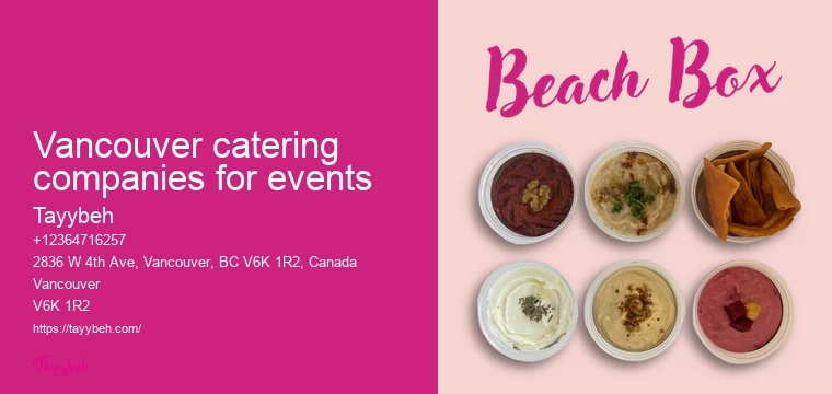Catering for business meetings Vancouver