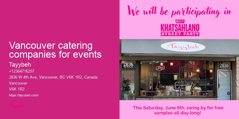 Vancouver catering deals