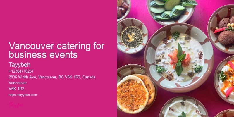 Vancouver event catering with variety