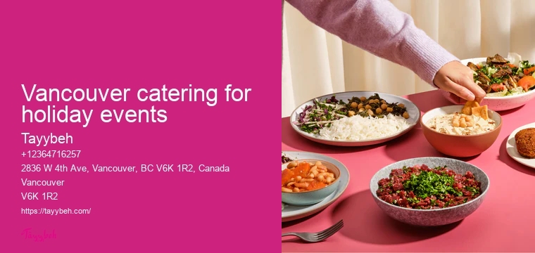 Catering for Private Events Vancouver