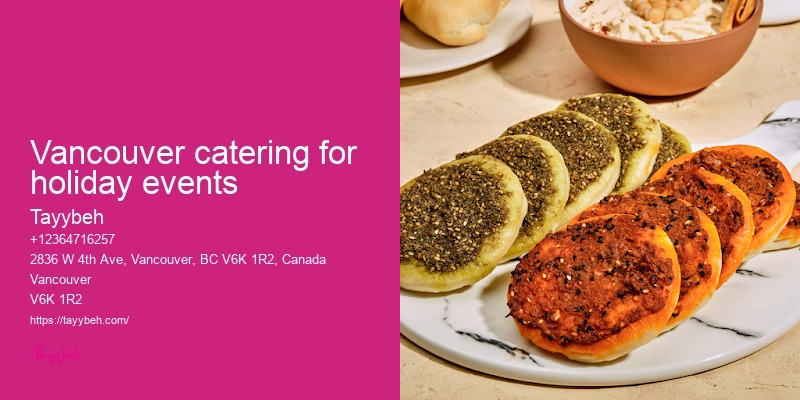 Syrian Cuisine Pop-Up Events Vancouver