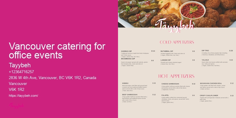 Vancouver dinner catering
