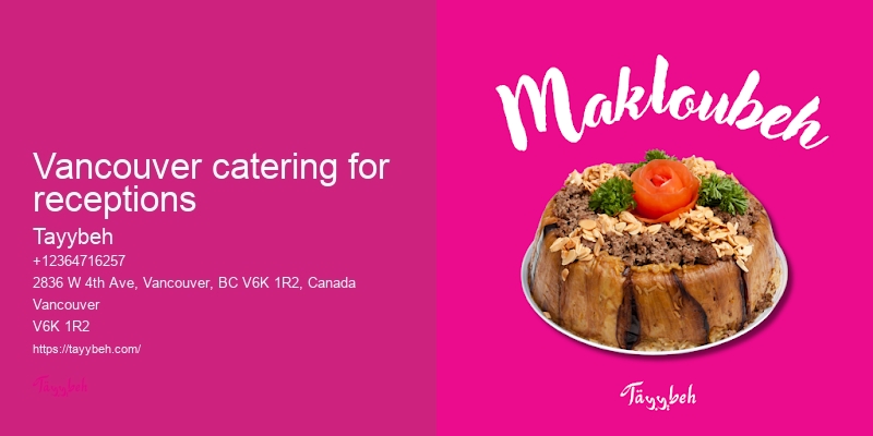 Local catering services Vancouver