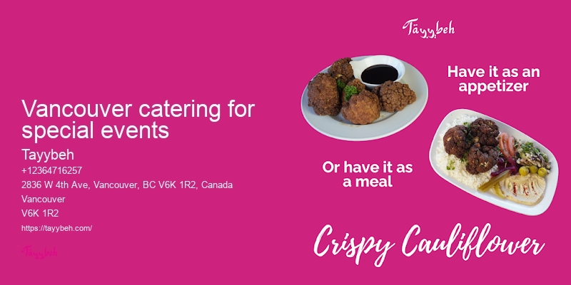 Vancouver exclusive catering services
