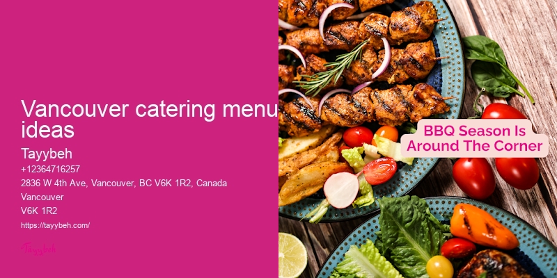 Vancouver catering packages