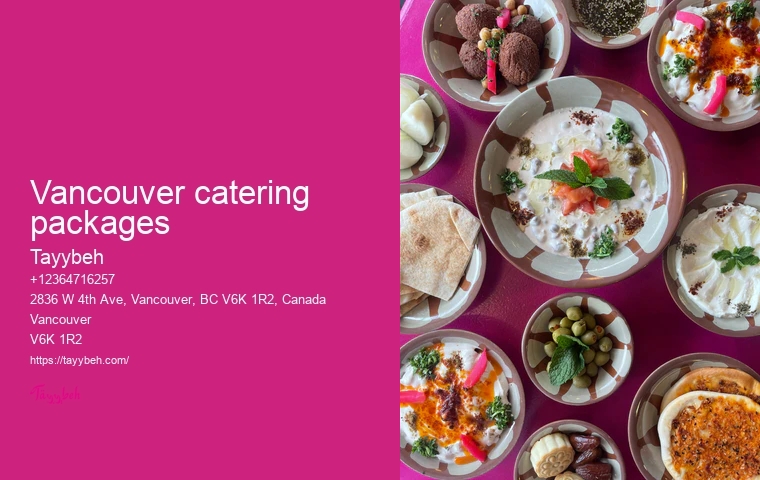 Exclusive catering services Vancouver