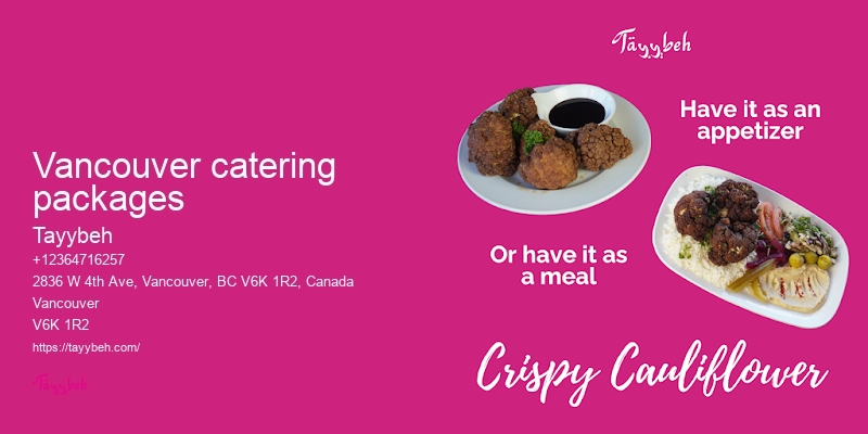 Healthy Syrian Catering Vancouver