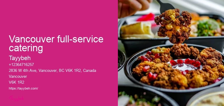 Syrian Catering for Events Vancouver