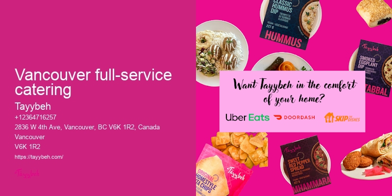Top caterers in Vancouver