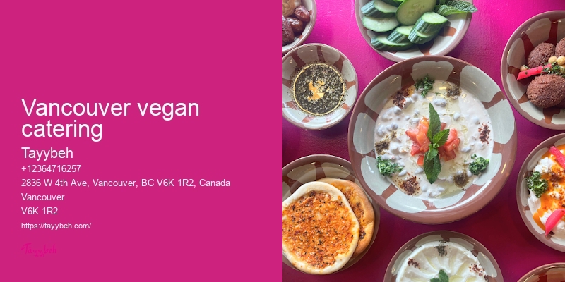 Syrian Food for Social Events Vancouver