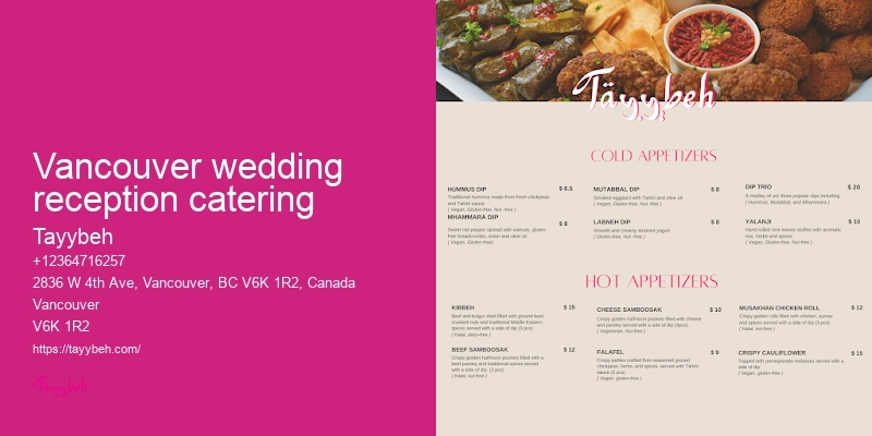 Event planners with catering Vancouver